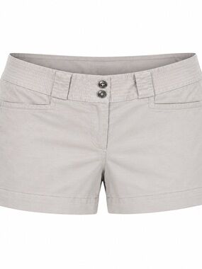White House Black Market Womens Gray Cotton Blend Shorts Size 8 With Pockets